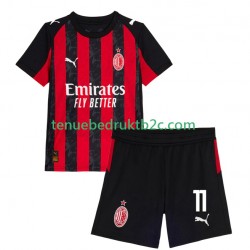 Thuisshirt AC Milan Christian Pulisic 11 Voetbalteneu Kinderen 2025-26 S-S
