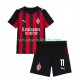 Thuisshirt AC Milan Christian Pulisic 11 Voetbalteneu Kinderen 2025-26 S-S
