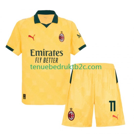 3de shirt AC Milan Christian Pulisic 11 Voetbalteneu Kinderen 2025-26 S-S