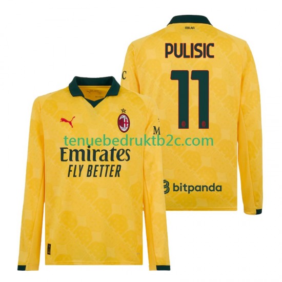 3de shirt AC Milan Christian Pulisic 11 Mannen 2025-26 L-S