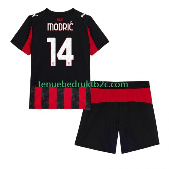 Thuisshirt AC Milan Luca Modric 14 Voetbalteneu Kinderen 2025-26 S-S