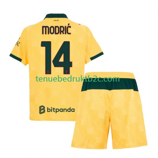 3de shirt AC Milan Luca Modric 14 Voetbalteneu Kinderen 2025-26 S-S