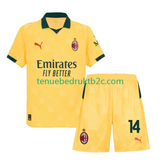 3de shirt AC Milan Luca Modric 14 Voetbalteneu Kinderen 2025-26 S-S