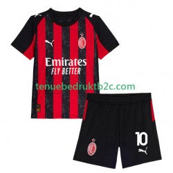 Thuisshirt AC Milan Rafael Leao 10 Voetbalteneu Kinderen 2025-26 S-S