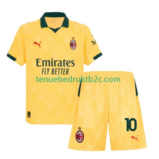 3de shirt AC Milan Rafael Leao 10 Voetbalteneu Kinderen 2025-26 S-S
