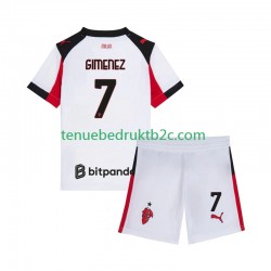 Uitshirt AC Milan Santiago Gimenez 7 Voetbalteneu Kinderen 2025-26 S-S