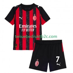 Thuisshirt AC Milan Santiago Gimenez 7 Voetbalteneu Kinderen 2025-26 S-S
