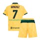 3de shirt AC Milan Santiago Gimenez 7 Voetbalteneu Kinderen 2025-26 S-S