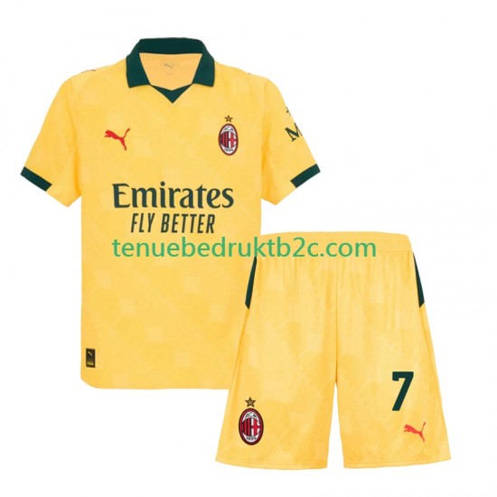 3de shirt AC Milan Santiago Gimenez 7 Voetbalteneu Kinderen 2025-26 S-S