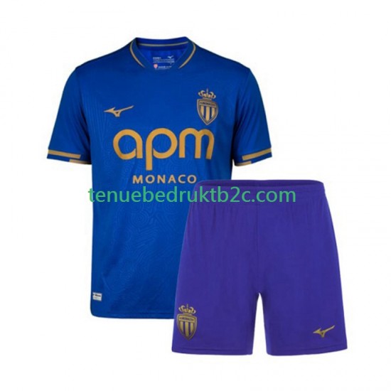 Uitshirt AS Monaco Voetbalteneu Kinderen 2025-26 S-S