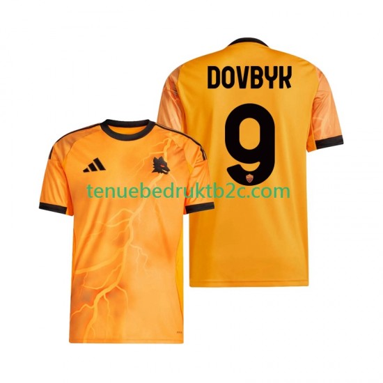 Uitshirt AS Roma Artem Dovbyk 9 Mannen 2025-26 S-S