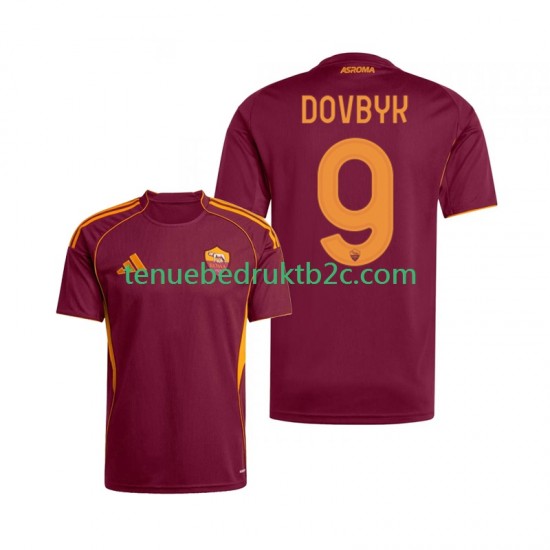 Thuisshirt AS Roma Artem Dovbyk 9 Mannen 2025-26 S-S