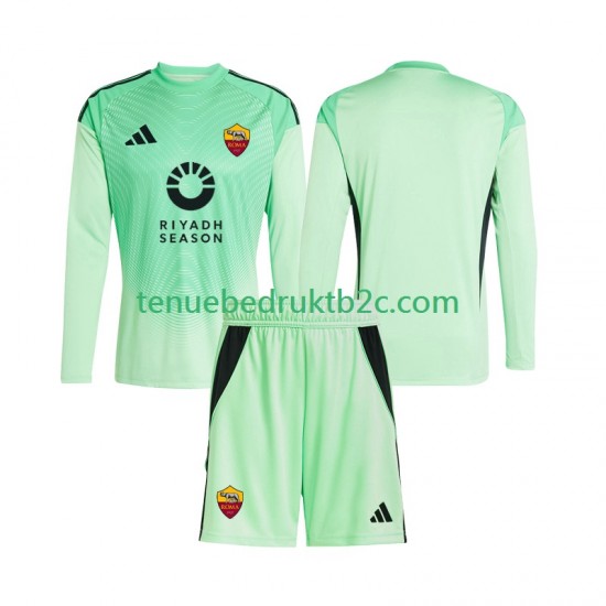 Uitshirt 4de shirt AS Roma Keeper Voetbalteneu Kinderen 2025-26 L-S