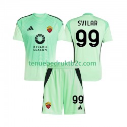 Uitshirt 4de shirt AS Roma Keeper Mile Svilar 99 Voetbalteneu Kinderen 2025-26 S-S