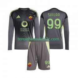 Thuisshirt AS Roma Keeper Mile Svilar 99 Voetbalteneu Kinderen 2025-26 L-S