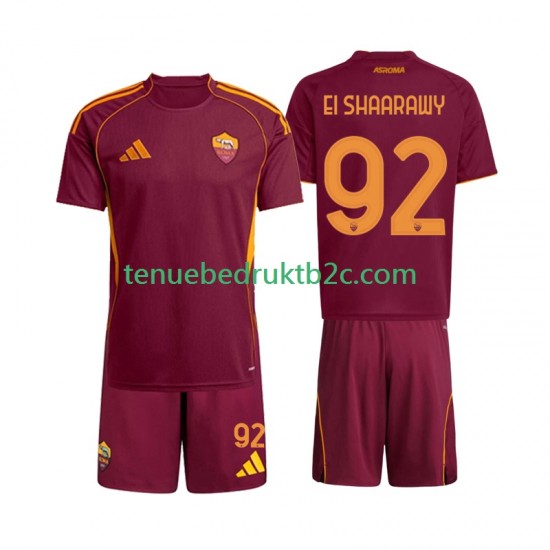 Thuisshirt AS Roma Stephan El Shaarawy 92 Voetbalteneu Kinderen 2025-26 S-S