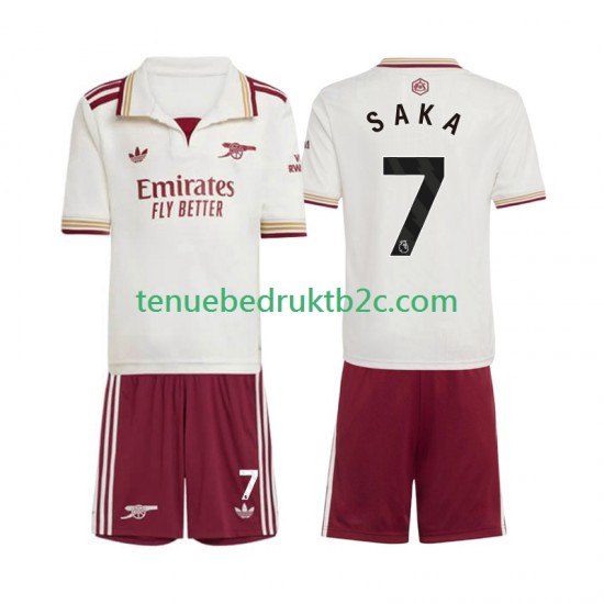 3de shirt Arsenal Bukayo Saka 7 Voetbalteneu Kinderen 2025-26 S-S