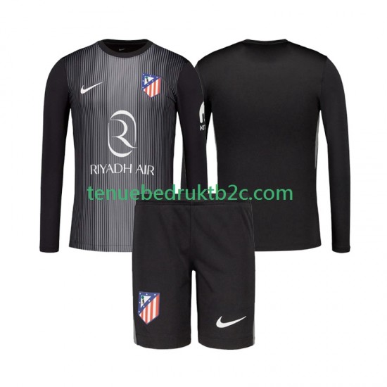 Uitshirt Atlético Madrid Keeper Voetbalteneu Kinderen 2025-26 L-S
