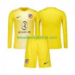 Thuisshirt Atlético Madrid Keeper Voetbalteneu Kinderen 2025-26 L-S