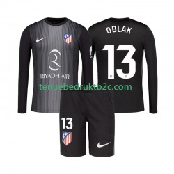 Uitshirt Atlético Madrid Keeper Jan Oblak 13 Voetbalteneu Kinderen 2025-26 L-S