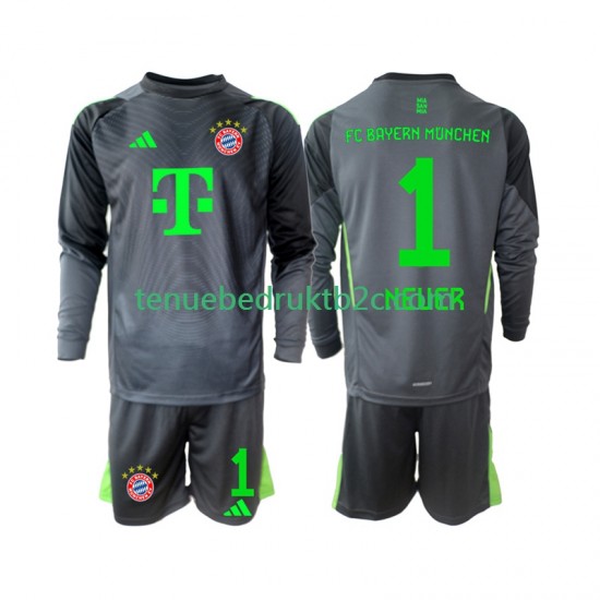 Uitshirt FC Bayern München Keeper Neuer 1 Voetbalteneu Kinderen 2025-26 L-S