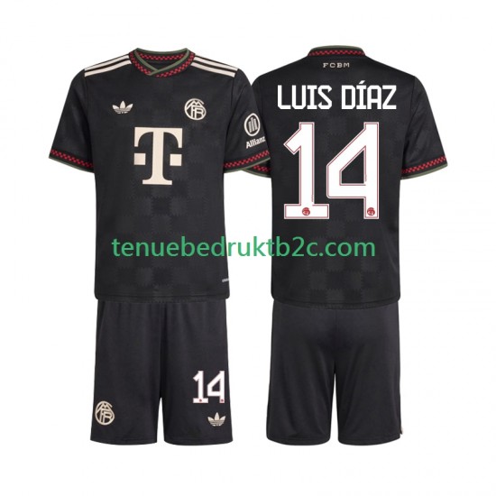 3de shirt FC Bayern München Luis Diaz 14 Voetbalteneu Kinderen 2025-26 S-S