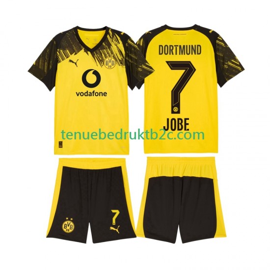 Thuisshirt Borussia Dortmund Jobe Bellingham 7 Voetbalteneu Kinderen 2025-26 S-S