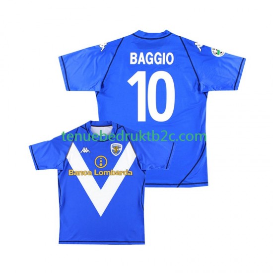 Thuisshirt Retro Brescia Calcio Baggio 10 2003 Mannen 2004 S-S