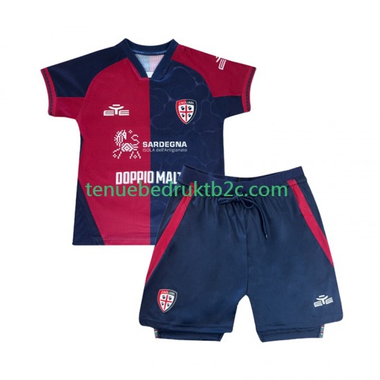 Thuisshirt Cagliari Voetbalteneu Kinderen 2025-26 S-S