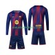 Thuisshirt FC Barcelona Voetbalteneu Kinderen 2025-26 L-S