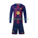 Thuisshirt FC Barcelona Voetbalteneu Kinderen 2025-26 L-S