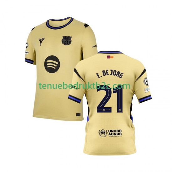 Uitshirt FC Barcelona Frenkie de Jong 21 Champions League Mannen 2025-26 S-S