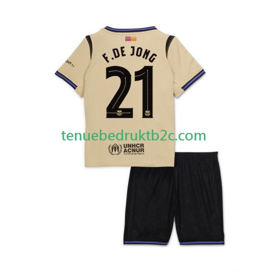 Uitshirt FC Barcelona Frenkie de Jong 21 UCL Voetbalteneu Kinderen 2025-26 S-S