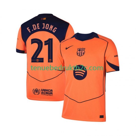 3de shirt FC Barcelona Frenkie de Jong 21 UCL Mannen 2025-26 S-S