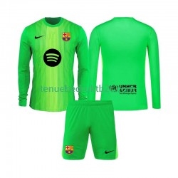 Thuisshirt FC Barcelona Keeper Voetbalteneu Kinderen 2025-26 L-S