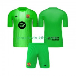 Thuisshirt FC Barcelona Keeper Voetbalteneu Kinderen 2025-26 S-S