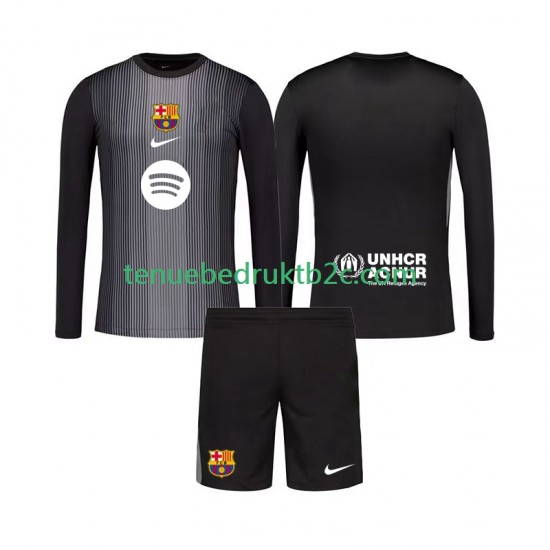 3de shirt FC Barcelona Keeper Voetbalteneu Kinderen 2025-26 L-S