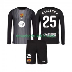 3de shirt FC Barcelona Keeper Szczesny 25 Voetbalteneu Kinderen 2025-26 L-S