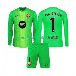 Thuisshirt FC Barcelona Keeper Ter Stegen 1 Voetbalteneu Kinderen 2025-26 L-S