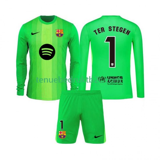 Thuisshirt FC Barcelona Keeper Ter Stegen 1 Voetbalteneu Kinderen 2025-26 L-S