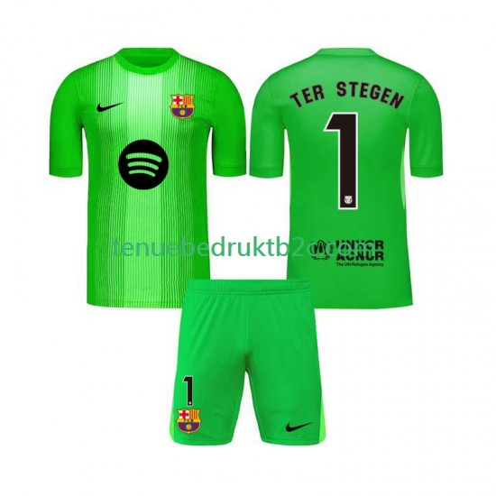 Thuisshirt FC Barcelona Keeper Ter Stegen 1 Voetbalteneu Kinderen 2025-26 S-S