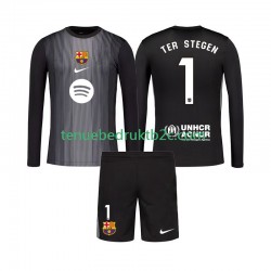 3de shirt FC Barcelona Keeper Ter Stegen 1 Voetbalteneu Kinderen 2025-26 L-S