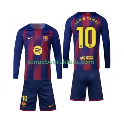 Thuisshirt FC Barcelona Lamine Yamal 10 Voetbalteneu Kinderen 2025-26 L-S