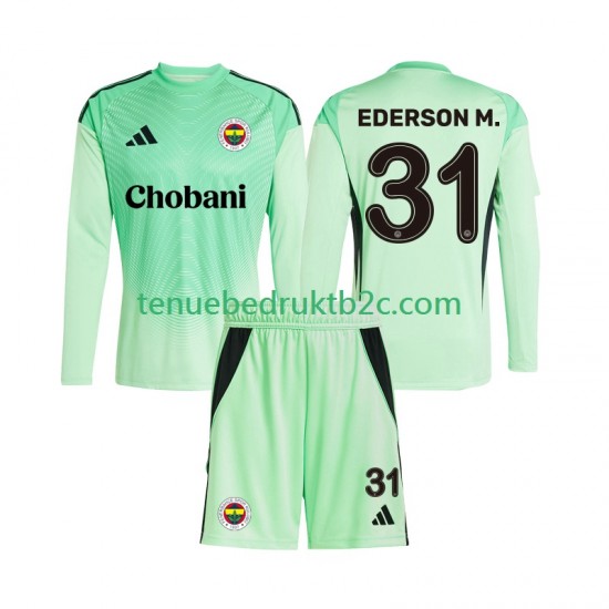 Uitshirt Keeper Fenerbahce Ederson Moraes 31 Voetbalteneu Kinderen 2025-26 L-S