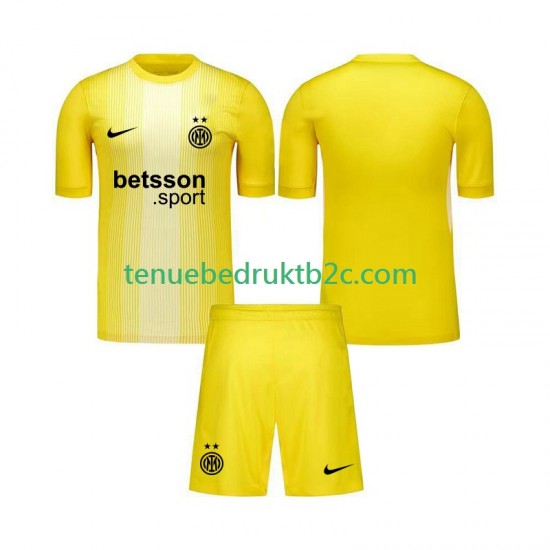 Uitshirt Inter Milan Keeper Voetbalteneu Kinderen 2025-26 S-S