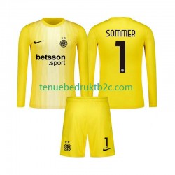 Uitshirt Inter Milan Keeper Yann Sommer 1 Voetbalteneu Kinderen 2025-26 L-S