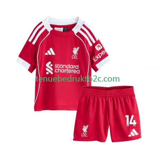 Thuisshirt Liverpool Federico Chiesa 14 Voetbalteneu Kinderen 2025-26 S-S