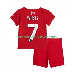Thuisshirt Liverpool Florian Wirtz 7 Voetbalteneu Kinderen 2025-26 S-S