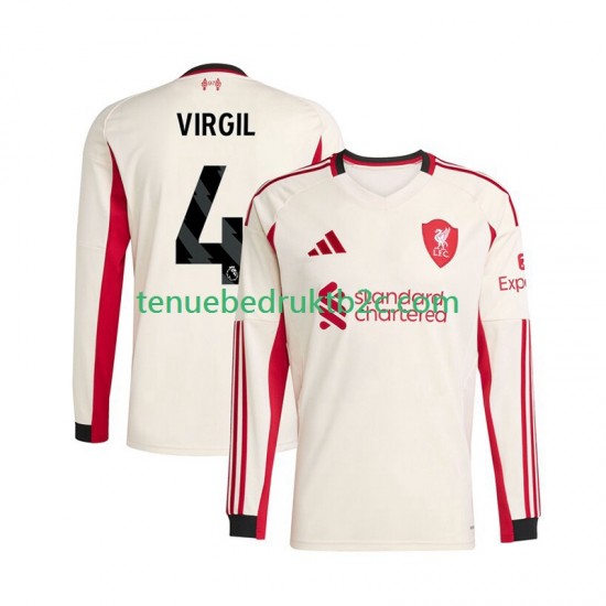 Uitshirt Liverpool Virgil van Dijk 4 Mannen 2025-26 L-S