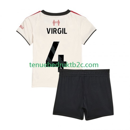 Uitshirt Liverpool Virgil van Dijk 4 Voetbalteneu Kinderen 2025-26 S-S